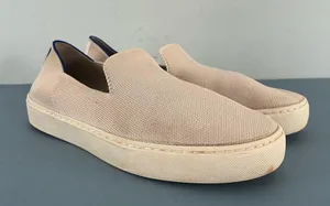 Rothy’s The Original Slip On Sand Beige Washable Sneakers thumbnail 1