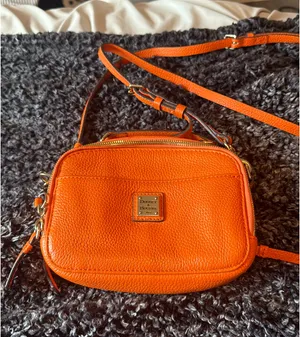 Dooney & Bourke Pebbled Leather Crossbody Bag Orange thumbnail 1