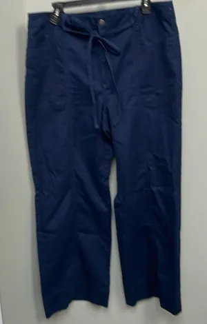 LOFT Blue Wide Leg Pants Relaxed Fit thumbnail 1
