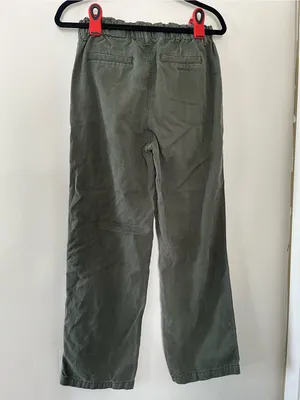 Gap Olive Green Pull On Wide Leg Denim Pants Small Minimalist Utility Casual thumbnail 5