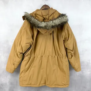 Eddie Bauer Womens‎ Goose Down Parka 2X Camel Brown Hooded Outdoor Cozy Winter thumbnail 6