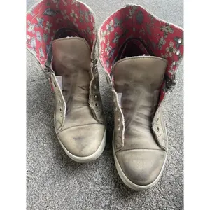 Le Crown Handmade in Italy Distressed Leather Convertible High Low Sneakers 37 thumbnail 12