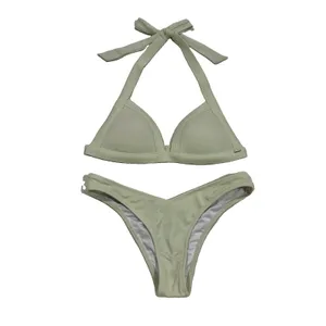 Victoria’s Secret PINK Triangle Push Up Bikini Light Mint Sage Green Size XS thumbnail 2