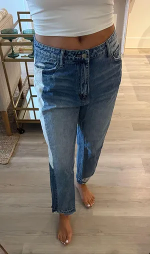 Vervet Patchwork Denim Jeans thumbnail 3