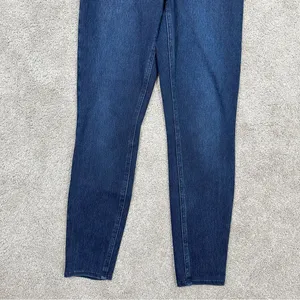 Spanx Ankle Jean-Ish Leggings Jeggings High-Rise Twilight Rinse Blue Size L thumbnail 7