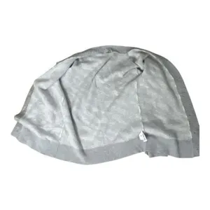 Everlane Alpaca Zebra Print Heathered Grey Cardigan Size L Sweater Button Front thumbnail 12