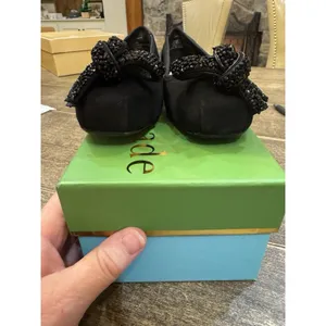 Kate Spade New York Women's Freya Ballet Flat Black Suede Women's‎ Size 7! thumbnail 7