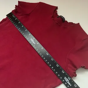 Brandy Melville Wynn Ruffle Short Sleeve Red Top thumbnail 7