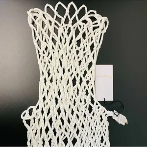 Lovewave The Alisa Mini Dress in Stark White $218 NWT Revolve THICK Fishnet XS thumbnail 4