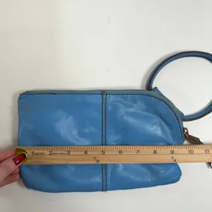 Hobo Sable Leather Wristlet Clutch Wallet Circle Handle Zip Wallet Boho Casual thumbnail 12