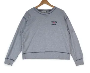 Coca‎ Cola Company Ware Shirt Womens XL Gray Crop Top Long Sleeve thumbnail 1