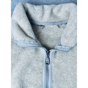 Vintage Eddie Bauer Vest Womens Tan Sherpa ‎ Fleece Full Zip Medium Polartec thumbnail 4