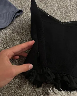 Black Strapless Bustier Top thumbnail 3