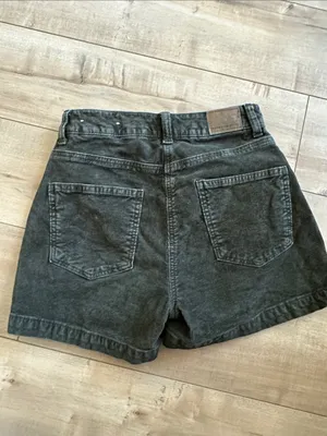 American Eagle Outfitters Corduroy Button-Front Skort in Olive Sz 00 thumbnail 5