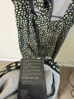 Free People Lorelai Printed Midi Dress Green Floral Womens Size S thumbnail 8