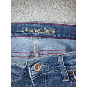 Vtg American Eagle Flare Leg Jeans Women 10 Low Rise Stretch Distressed 30x30‎ thumbnail 11
