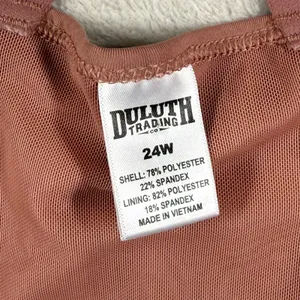 Duluth Trading Co Front Zip Sports Bra 24W Mauve High Impact Adjustable Straps thumbnail 3