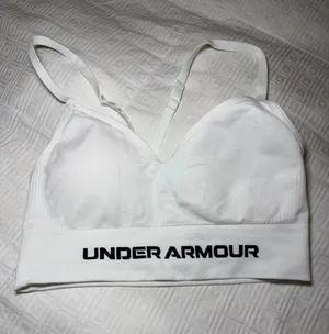 Under Armour White Seamless Sports Bra thumbnail 1