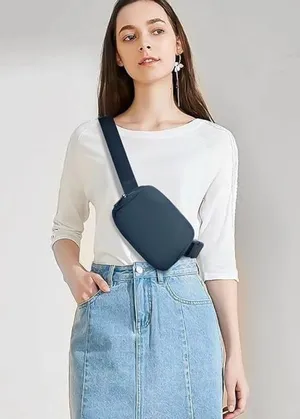 Navy Blue belt bag, adjustable length thumbnail 1