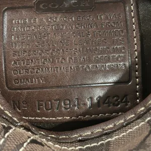 Coach Brown Leather and Canvas Shoulder Bag thumbnail 14