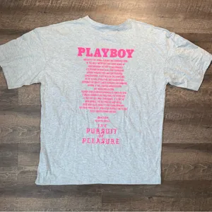 Playboy x Misguided Mission Statement T- Shirt Dress Grey/ Pink New with Tags thumbnail 8