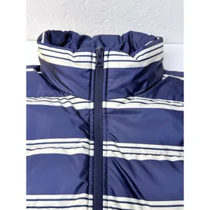 Lands End Women Sz M Blue Striped 600 Goose Down Puffer Vest Sailor Nautical New thumbnail 12