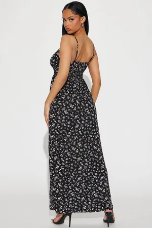 FashioNova Floral High Slit Maxi Dress thumbnail 2