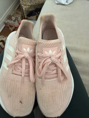 adidas Pink Knit Lace-Up Women's Sneakers thumbnail 4