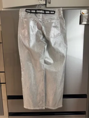 Abercrombie & Fitch 90’s Relaxed High Rise Silver Curve Love Jeans Size 31/12 thumbnail 3