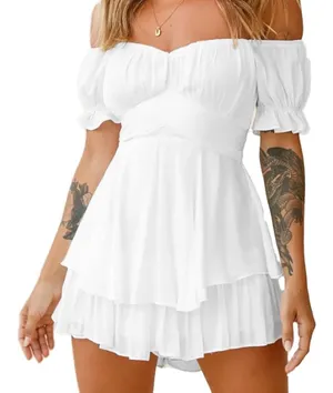 White romper thumbnail 1