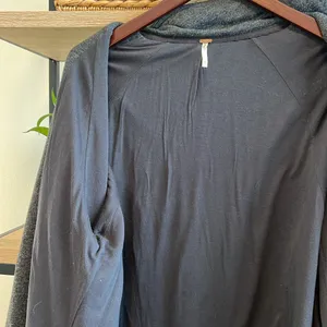 Free People Lined French Terry Long Anorak Peacoat Jacket/Pullover Cardigan, S thumbnail 11