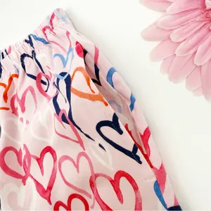BedHead Pajamas Hearts Organic Cotton Two (2) Piece Pajama PJ Set Pink thumbnail 11