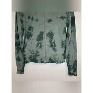 Lululemon Scuba Light Cotton Fleece Shibori Green Full Zip Hoodie Women’s Size 4 thumbnail 5