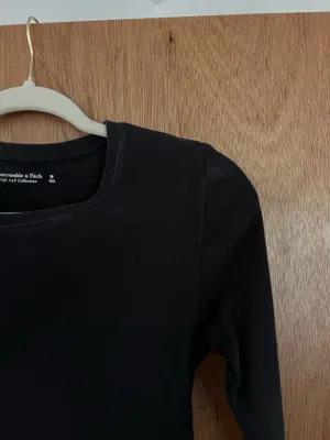 Abercrombie and fitch ribbed black bodysuit thumbnail 5