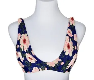 Tori Praver Hawaiian Inspired Floral Bikini Top Swim‎ XS Beach Vacation Coastal thumbnail 1