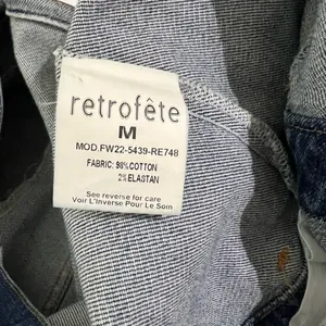 Retrofête Denim Sibi Mini Dress Puff Sleeve Square Neck Blue Wash Size M thumbnail 3
