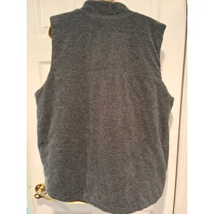 Lauren Ralph Lauren Gray Fleece Vest Womens 2X Full Zip Sherpa Cozy Quiet Luxury thumbnail 4