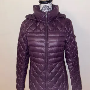 Lauren Ralph Lauren Quilted Feather Down Puffer Jacket Size Medium Deep Plum thumbnail 2