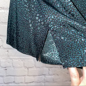 Lane Bryant Size 12 Teal Speckled Cami Tank‎ Top Lace Trim thumbnail 3