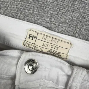 Free People Jeans Womens W 27R White Mid Rise Skinny Distressed Ripped Denim thumbnail 7