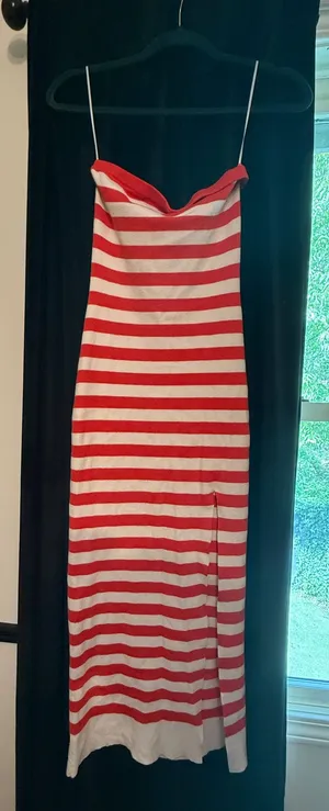Boutique Red Striped Maxi Dress thumbnail 2
