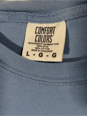 Comfort Colors T-shirt Light Blue “You Are Loved Beyond Measure” Size Large thumbnail 2