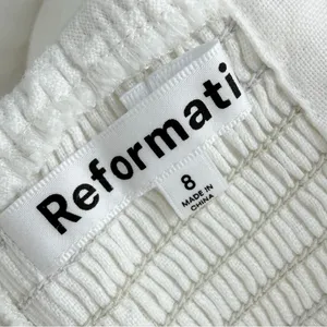 Reformation Baela Linen Dress White Size 8 NWT thumbnail 10