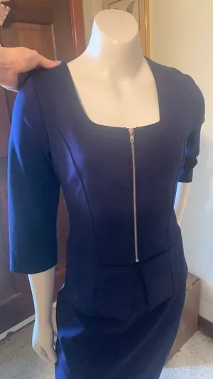 navy blue dress thumbnail 2