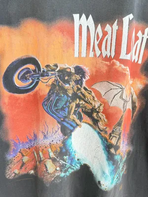 Vintage Meatloaf Bat Out of Hell World Tour Men's Graphic T-Shirt 90s thumbnail 4