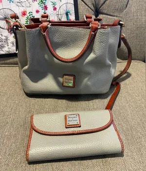Dooney & Bourke Gray and Tan Shoulder Bag Set thumbnail 1