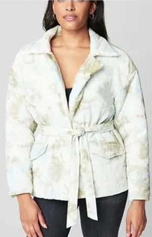 NWT Blank‎ NYC The Perfect Day Watercolor Wrap Puffer Jacket thumbnail 1