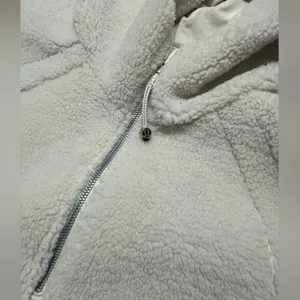 Lululemon Scuba Oversized Half-Zip Fleece Hoodie White Opal thumbnail 10