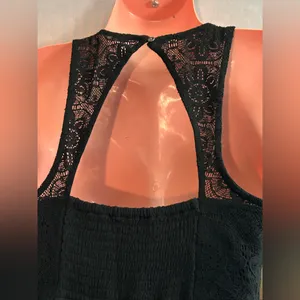 Abercrombie & Fitch Lightweight Black Lace Racerback Sleeveless Dress NWT XS thumbnail 9