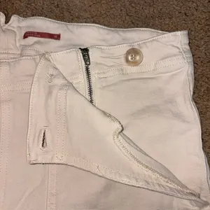 Anthropologie Pilcro Kit High Rise Wide Leg Buckle Trouser Pant Cream Pant 32 thumbnail 5